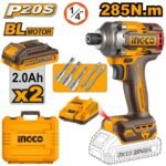 ATORNILLADOR DE IMPACTO INALAMBRICO 20V/285Nm
